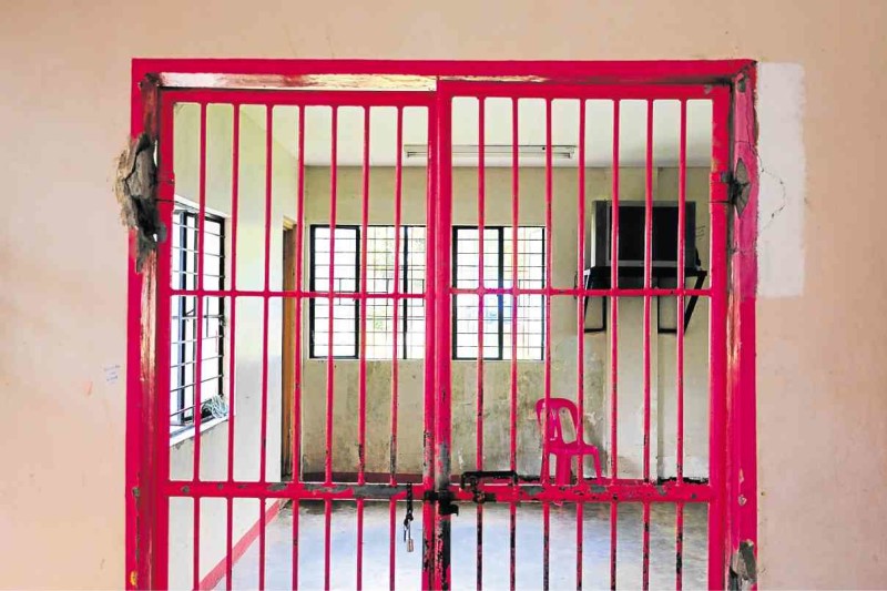 IRON bars at the entrance to the room for children in conflict with the law at Bahay Sandigan in Malabon City. MATTHEW REYSIO-CRUZ/CONTRIBUTOR