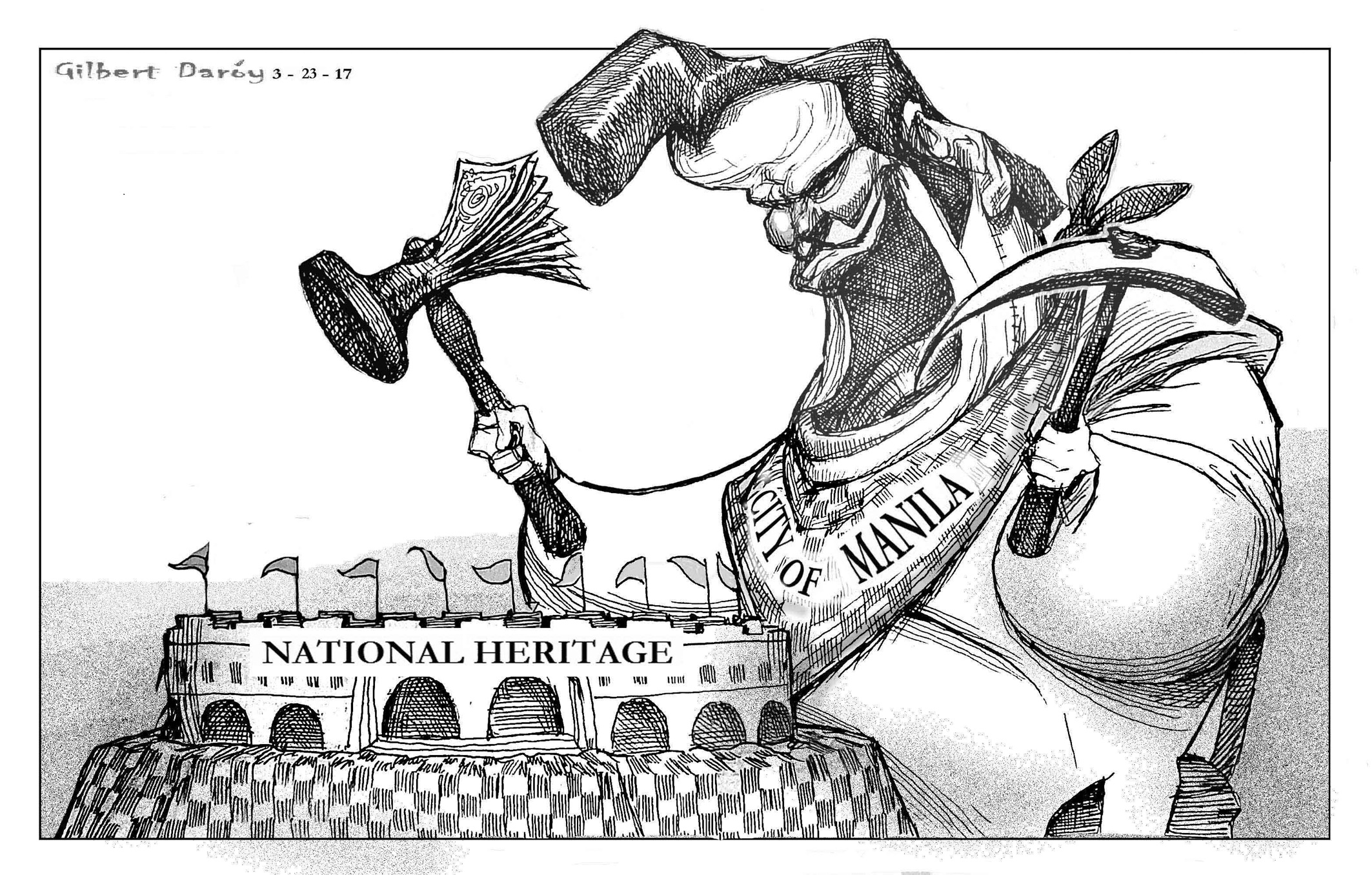 Editorial cartoon, March 23, 2017 | Inquirer Opinion