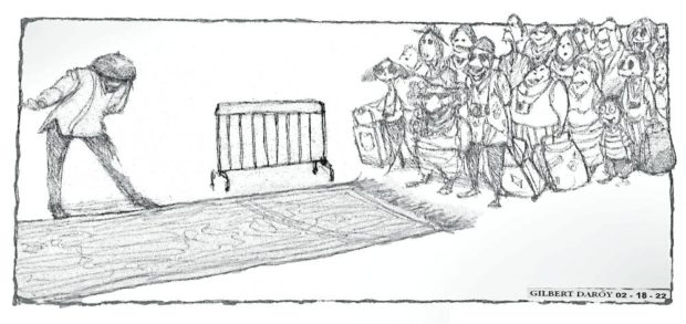 Editorial cartoon for: Reinventing tourism