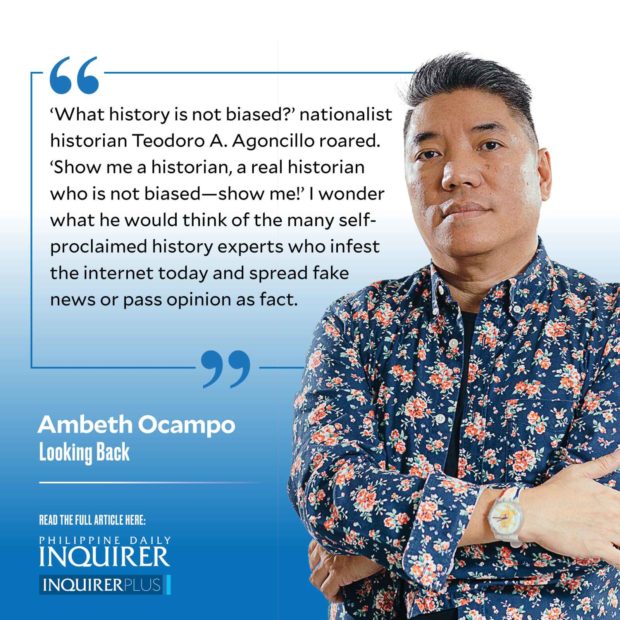 Quote card for Looking Back: Bias in history