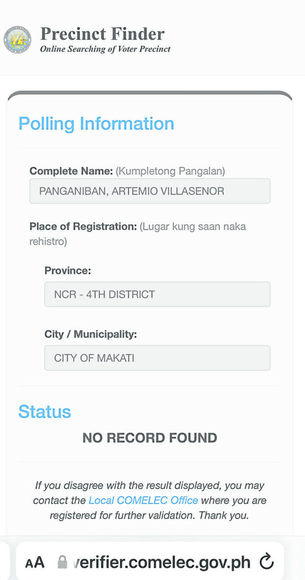 Withdraw the Comelec Precinct Finder | Inquirer Opinion
