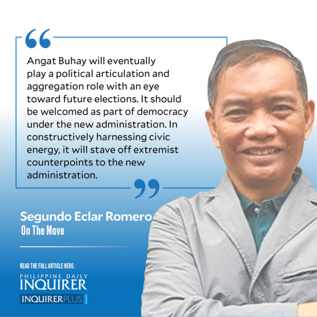 Quote card for On The Move: A new life for Angat Buhay