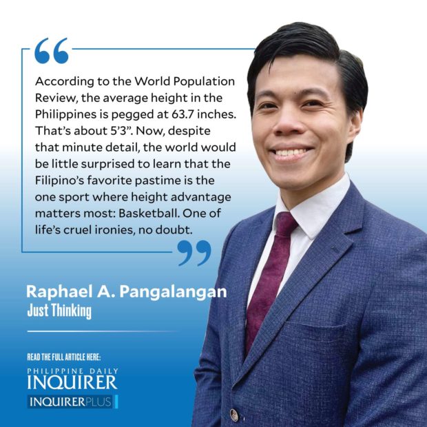 Quote card for Raphael A. Pangalangan, Just Thinking: ‘Ang galing ng Pilipino’