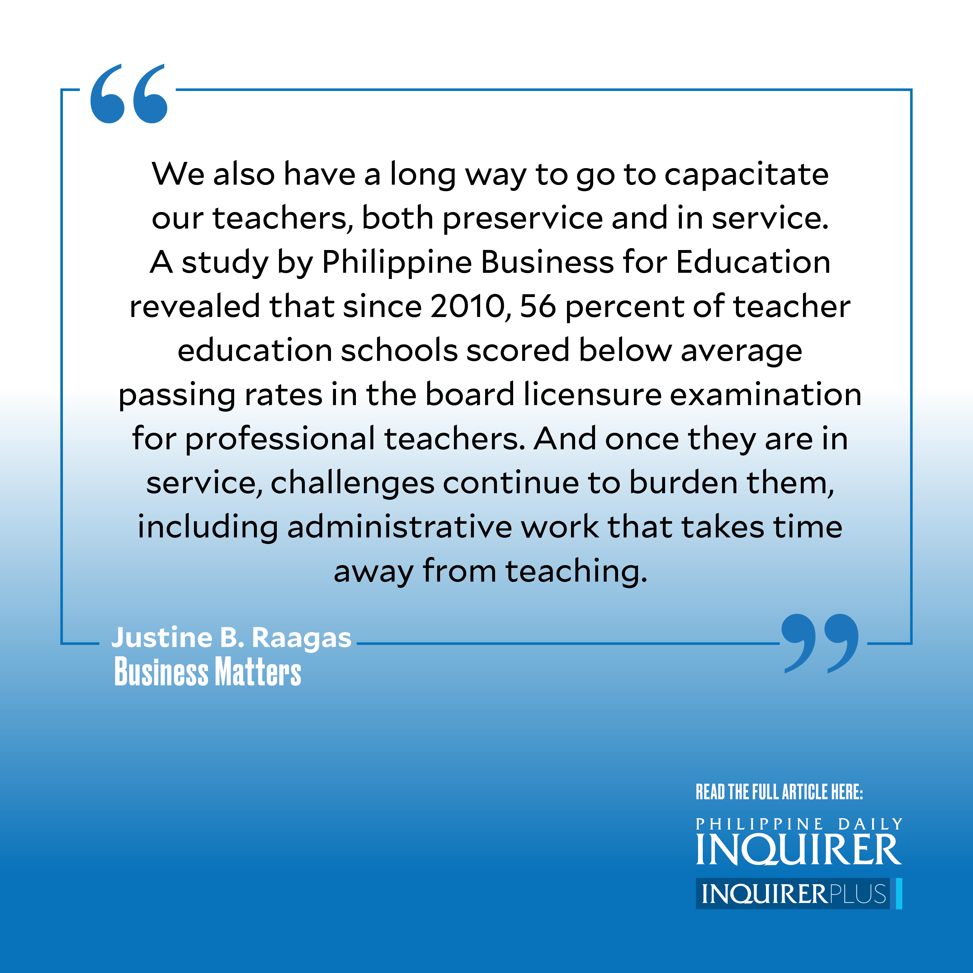 Reimagining Philippine education
