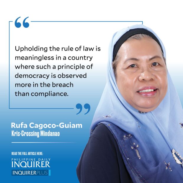 QUOTE CARD FOR KRIS-CROSSING MINDANAO: On the rule of law (2)