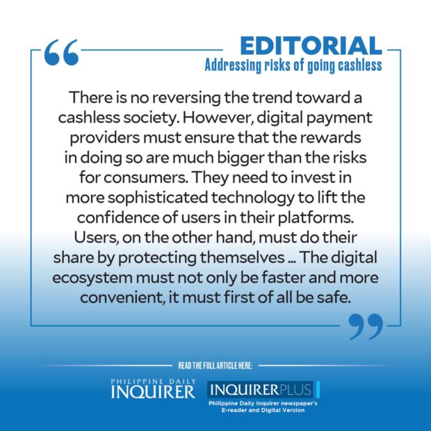 QUOTE CARD FOR EDITORIAL: Addressing risks of going cashless