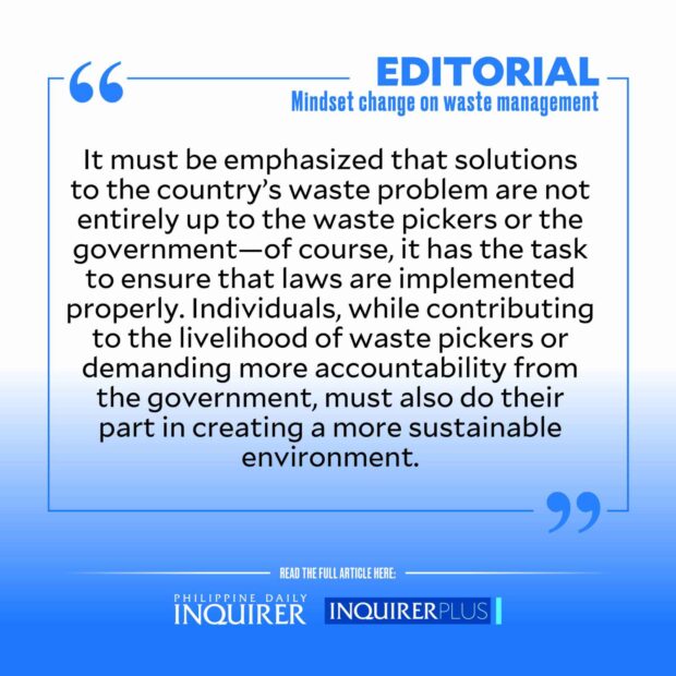 EDITORIAL QUOTE CARD: Mindset change on waste management