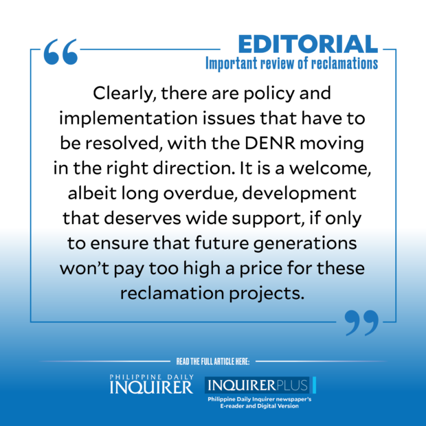 Significant Assessment of Reclamations: An Inquirer Opinion