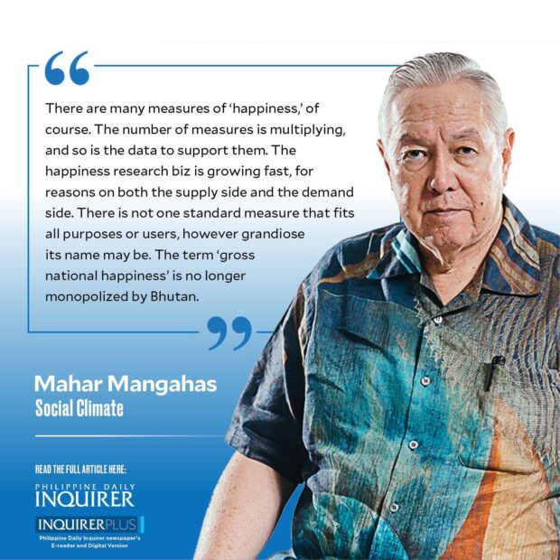 Quote card for SOCIAL CLIMATE with photo of Mahar Mangahas