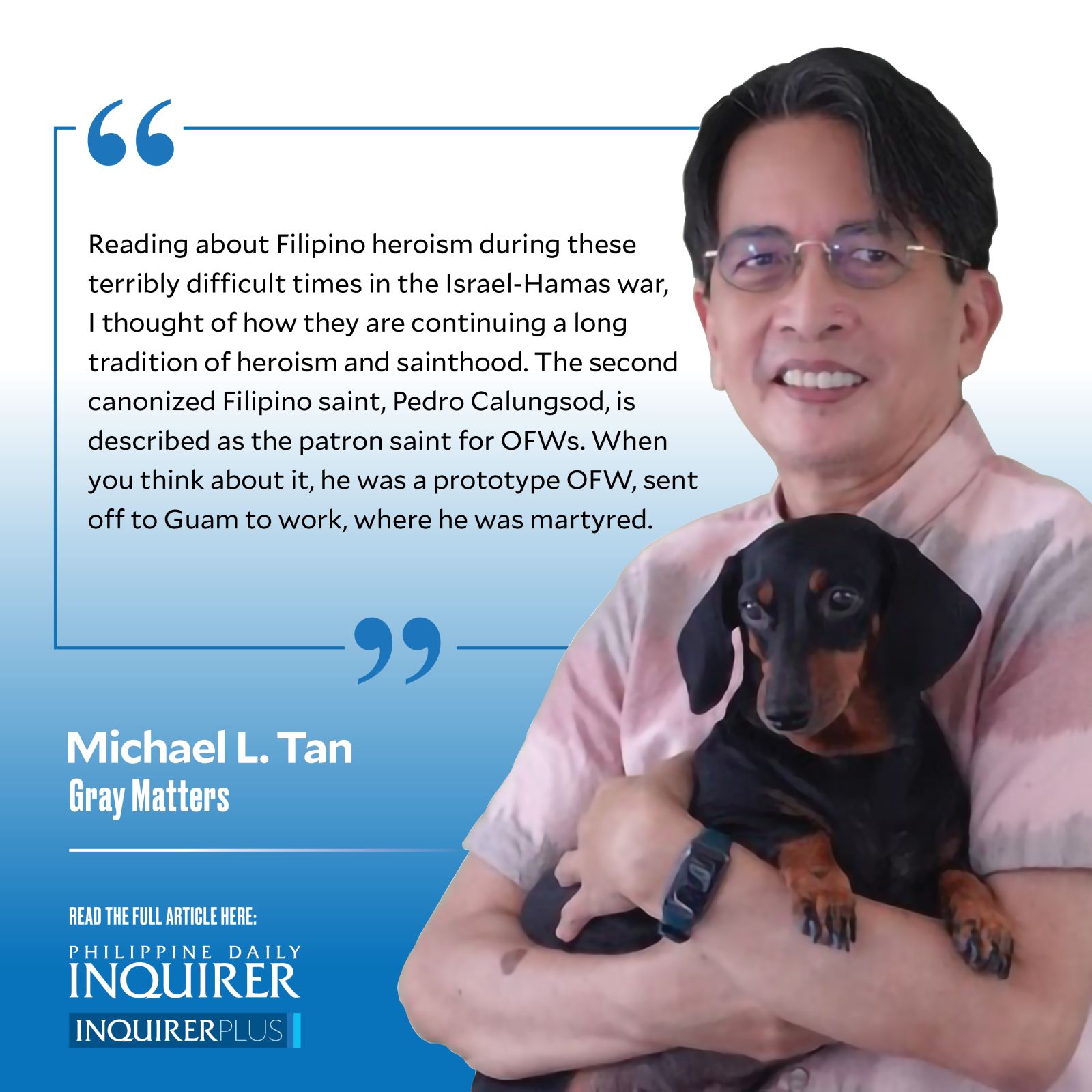 QUOTE CARD FOR GRAY MATTERS: OFW Saints