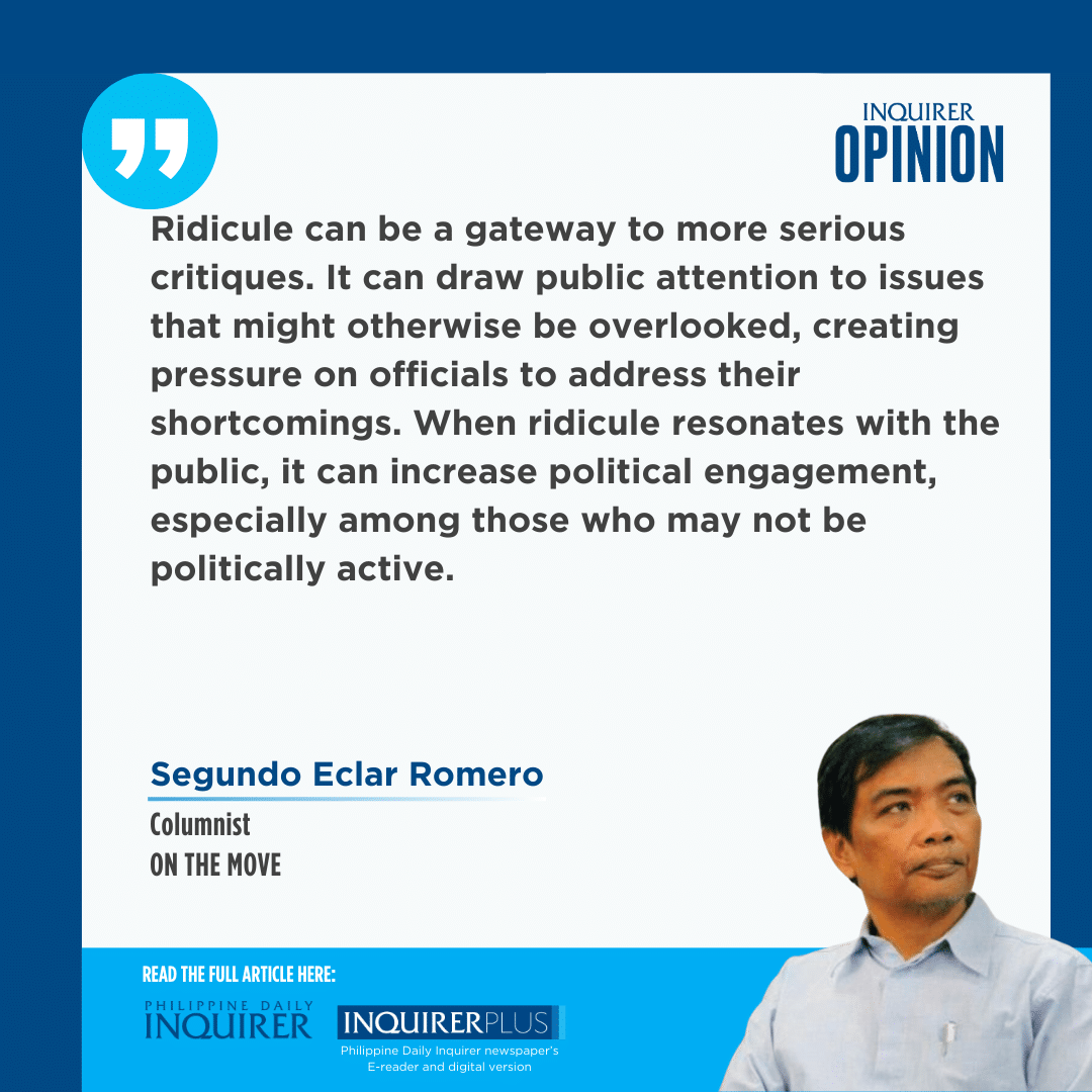 Redicale Wielding ridicule responsibly | Inquirer Opinion