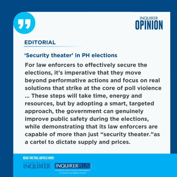 ‘Security theater’ in PH elections