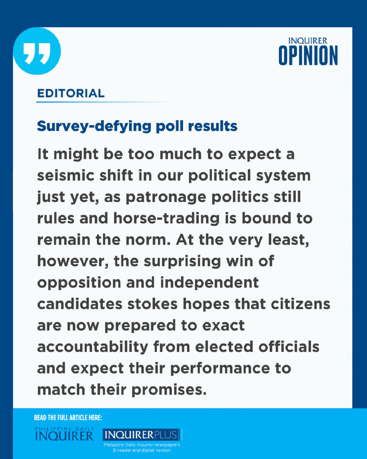 Survey-defying poll results